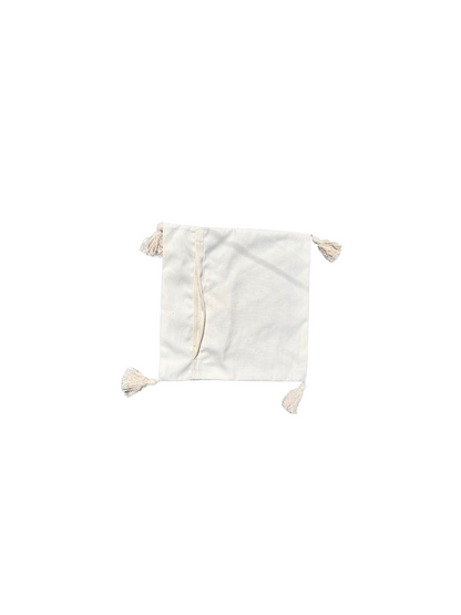 White tufted cushion cover 40cmx40cm